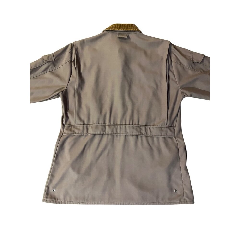 Vintage 10-X Hunting Jacket Liner Men’s L Corduroy Suede Shoulder Utility USA - Picture 4 of 16
